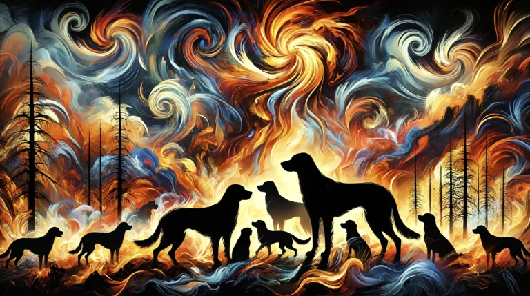 Image from Five critical things to know about dogs and wildfires on DogTrekker
